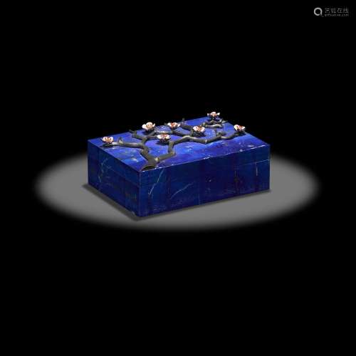 Lapis Lazuli Intarsia Box by Konstantin Libman