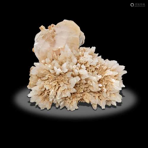 Calcite with Morganite