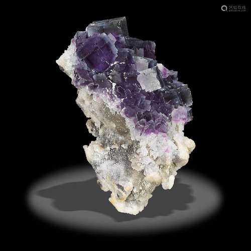 Blue-Purple Fluorite Cluster