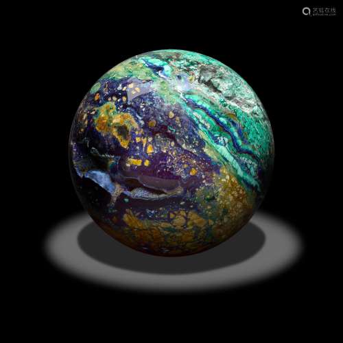 Polished Azur-malachite Sphere