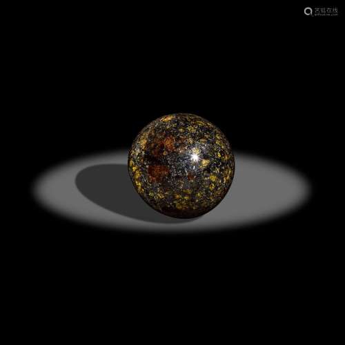 Large Seymchan Pallasitic Meteorite Sphere