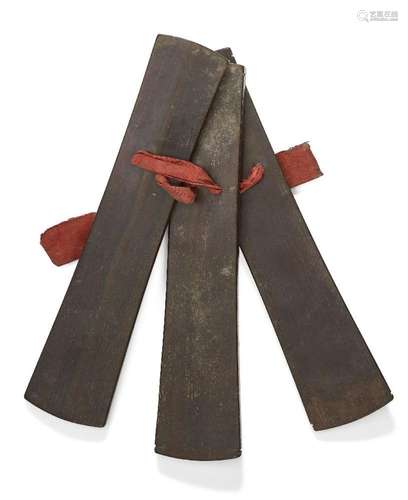 A set of Chinese zitan clappers, paiban, 17th/18th century, ...