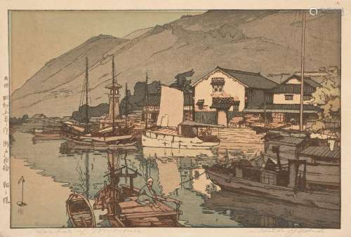 HIROSHI YOSHIDA (1876-1950), a woodblock print entitled Tomo...