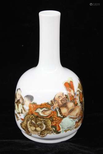 Chinese Famille Rose Porcelain Vase,Mark