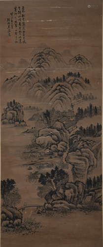 A Wu tao's landscape painting