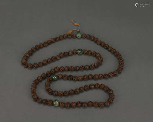 A string of rosary beads