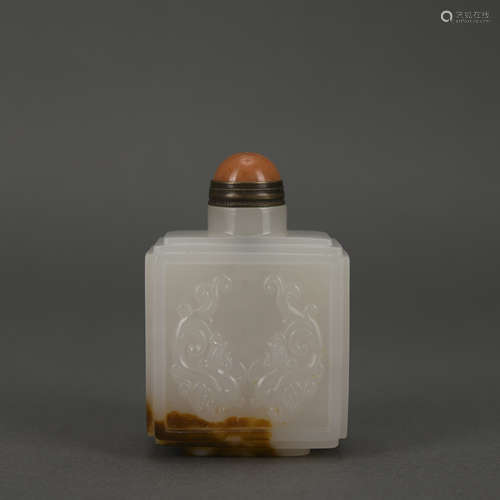 A jade snuff bottle