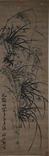 A Zheng banqiao's bamboo&orchid painting