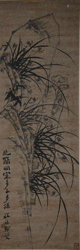 A Zheng banqiao's bamboo&orchid painting