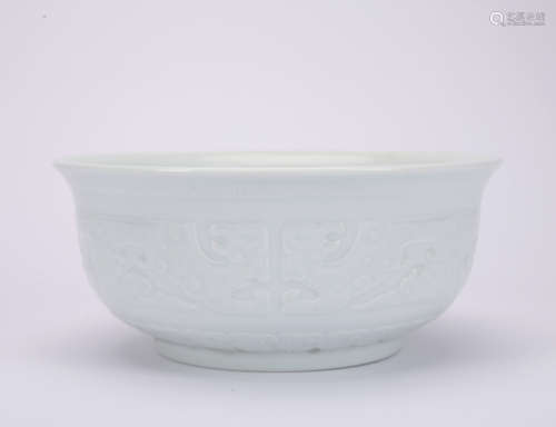 A white glazed bowl