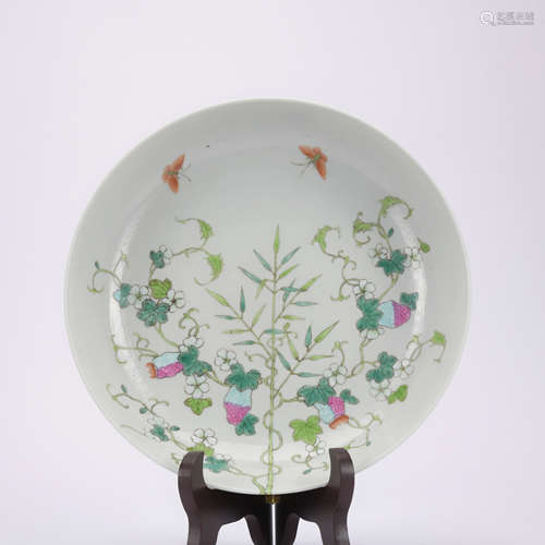 A famille-rose 'floral' dish