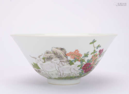 A famille-rose 'floral' bowl