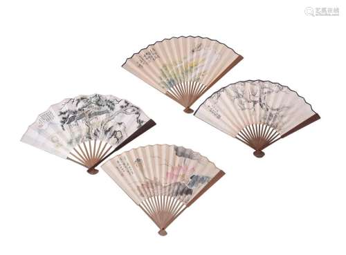 A group of four fans
