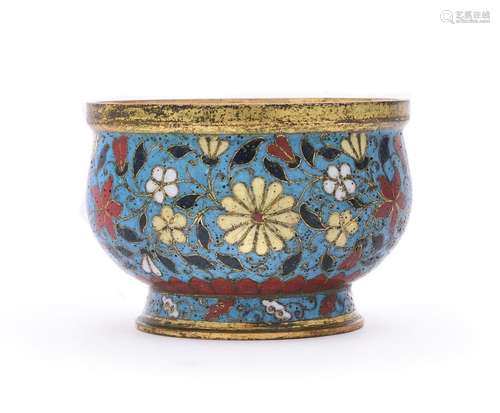 A Chinese cloisonné bowl