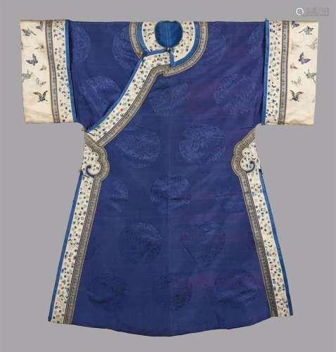 An elegant Chinese Manchu womans full length Court gown