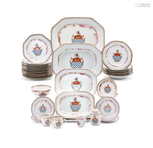 A rare Chinese Export part dinner and tea service