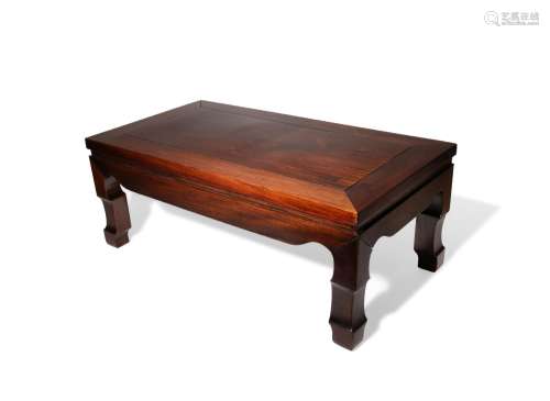 A CHINESE HARDWOOD LOW KANG TABLE