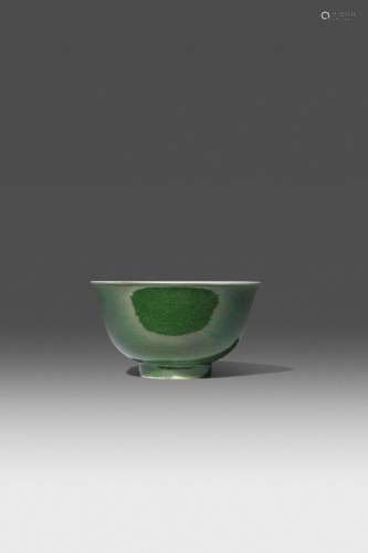 A CHINESE GREEN GLAZED AND INCISED 'DRAGON' BOWL