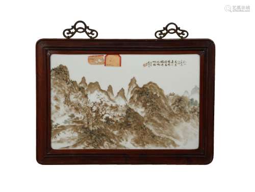 A PAIR OF CHINESE QIANJIANG STYLE RECTANGULAR PLAQUES