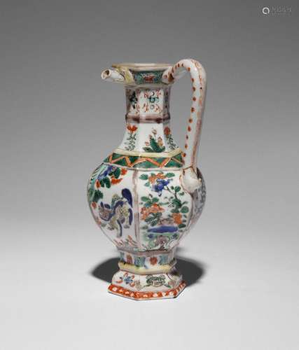 A CHINESE FAMILLE VERTE PUZZLE JUG