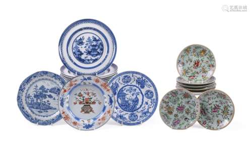 A Chinese blue and white Boy plate