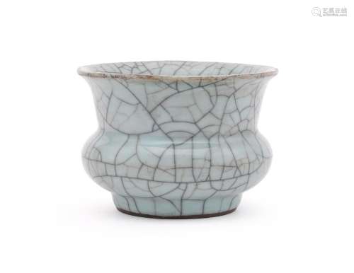 A Chinese crackle glazed vase