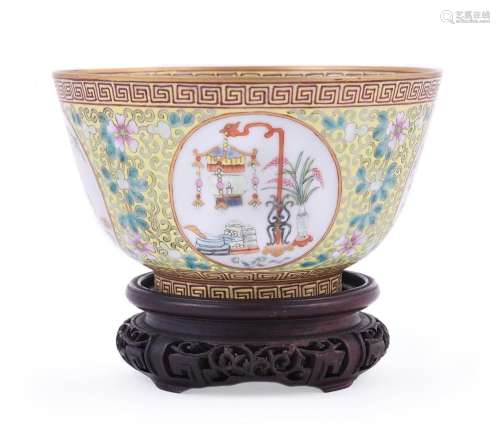 A Chinese famille rose deep bowl