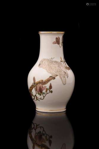 YABU MEIZAN: An Unusual Satsuma Pottery Vase