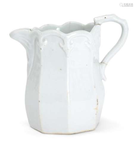 A Chinese Dehua porcelain jug