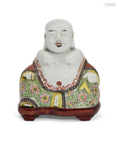 A Chinese porcelain famille rose figure of Budai