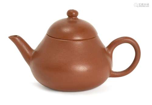 A Chinese Yixing miniature teapot