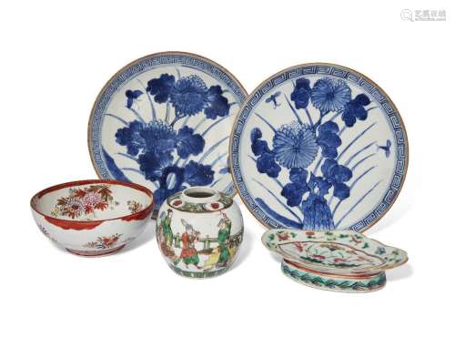 A group of Chinese and Japanese porcelain
