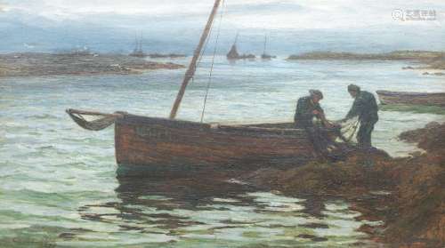Colin Hunter, ARA RI RSW RE (British, 1841-1904) Fisherman p...