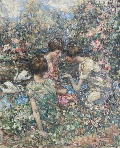 Edward Atkinson Hornel (British, 1864-1933) The Butterfly 61...