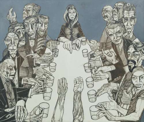 Alasdair Gray (British, 1934-1919) Marriage Feast at Cana (1...