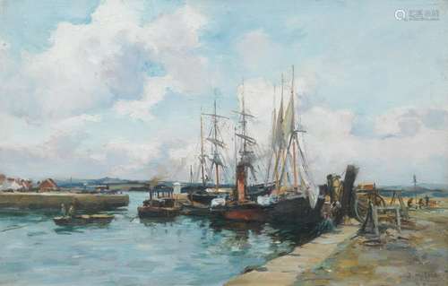 Joseph Milne (British, 1857-1911) Tayport 30.5 x 45.7 cm. (1...