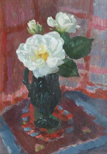 Mary Armour RSA RSW (British, 1902-2000) Iceberg Roses 40 x ...