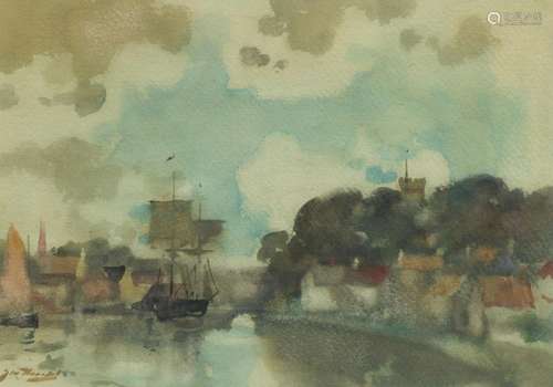 James Watterson Herald (British, 1859-1914) Arrival at port ...