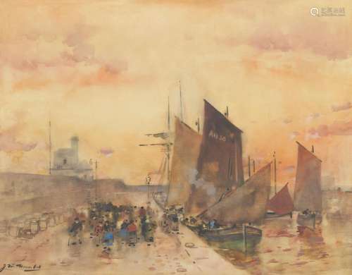 James Watterson Herald (British, 1859-1914) Arbroath Harbour...