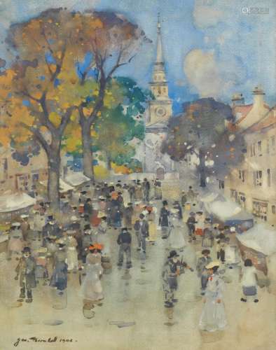 James Watterson Herald (British, 1859-1914) A Street Fair (1...