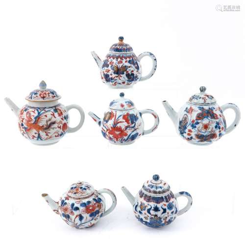 A Collection of 6 Teapots