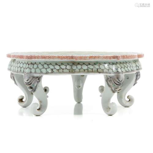 A Polychrome Decor Pedestal