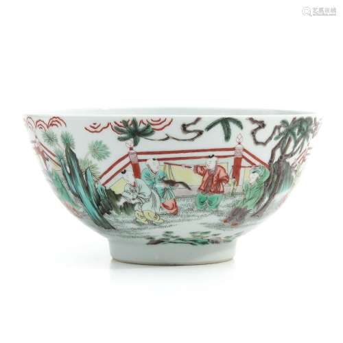 A Famille Verte Bowl