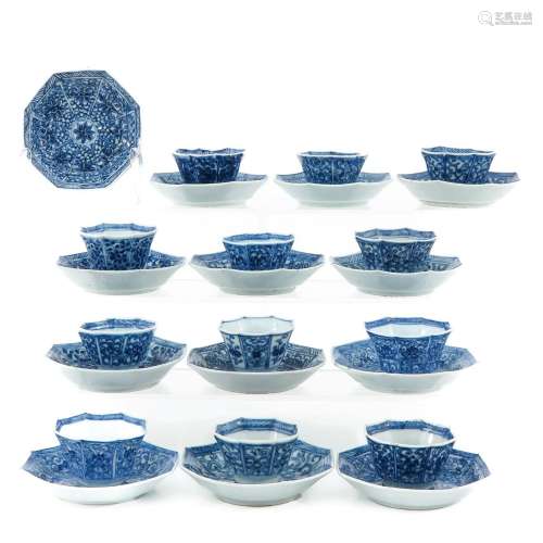 A Collection of Cups and Saucers