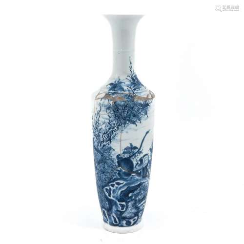 A Blue and White Vase