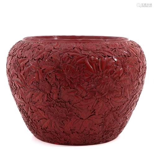 A Large Lacquer Planter