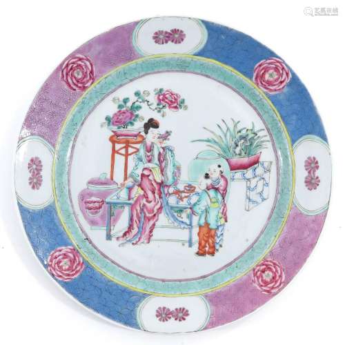 A Famille Rose Plate