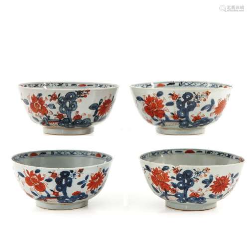 A Series of 4 Imari Bowls