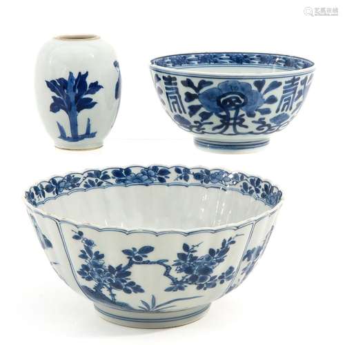 A Collection of Blue and White Porcelain