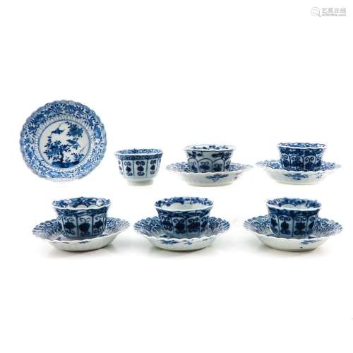 A Series of 6 Cups and Saucers